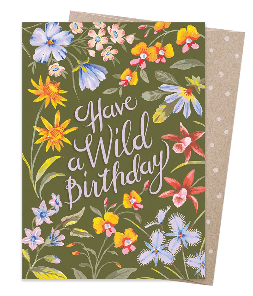 Earth Greetings Card - Wild Birthday