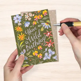 Earth Greetings Card - Wild Birthday