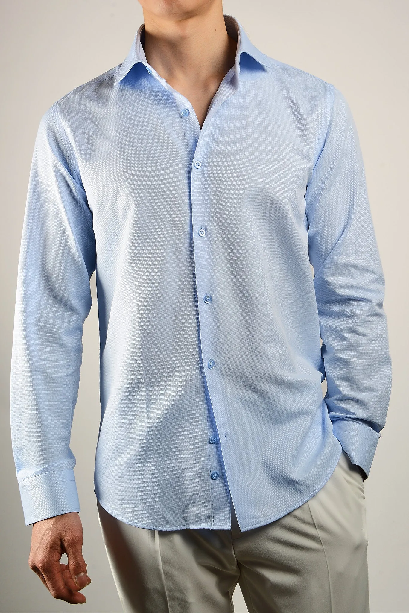 Euro Birdseye Dobby Ls Shirt