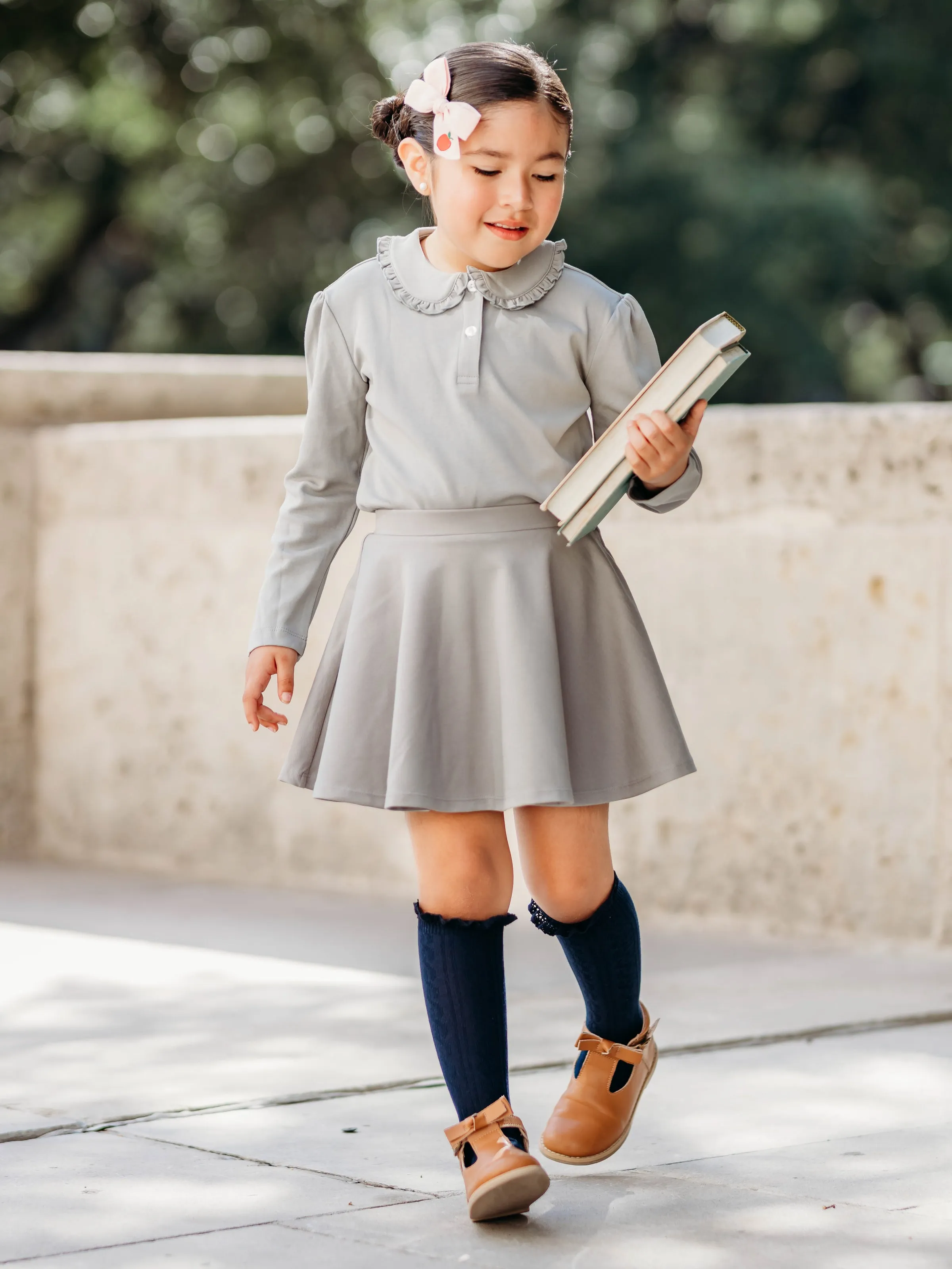 Flair Skort - Steel Gray