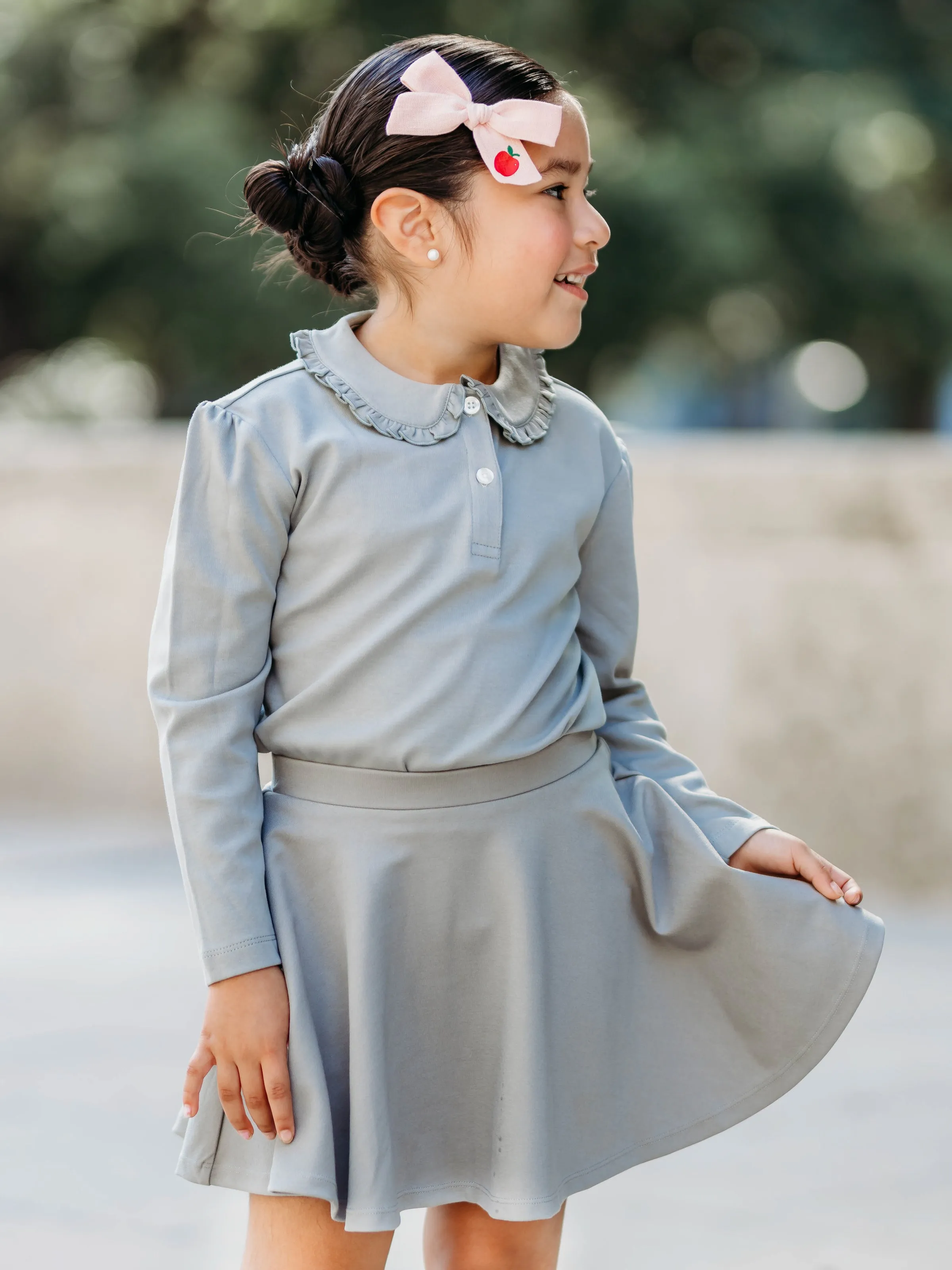 Flair Skort - Steel Gray