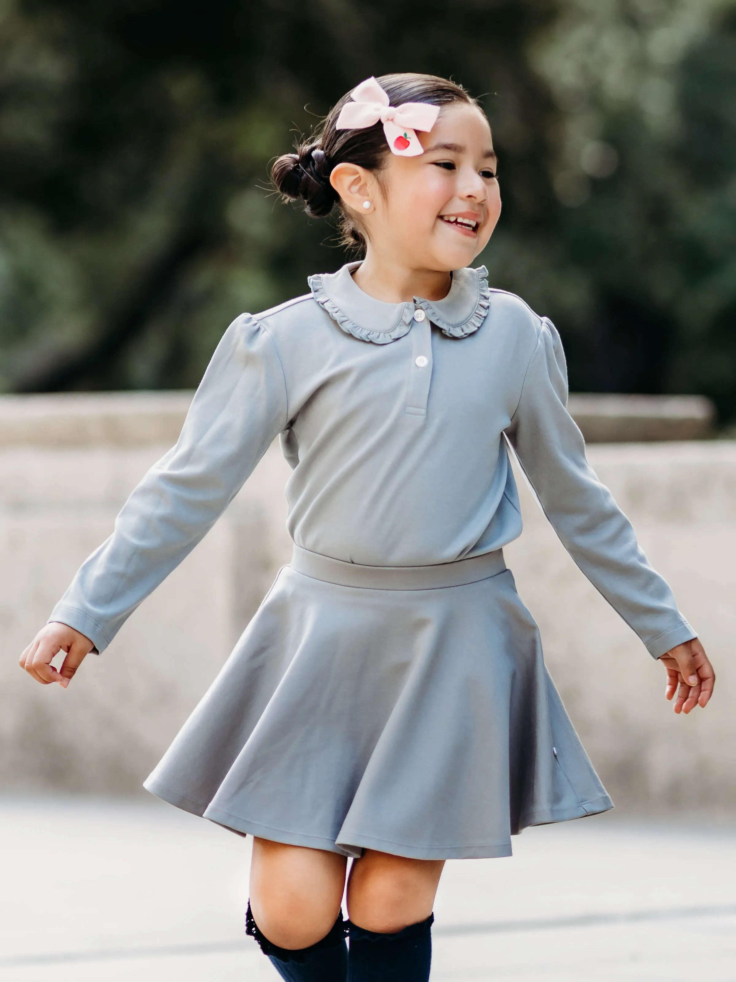 Flair Skort - Steel Gray