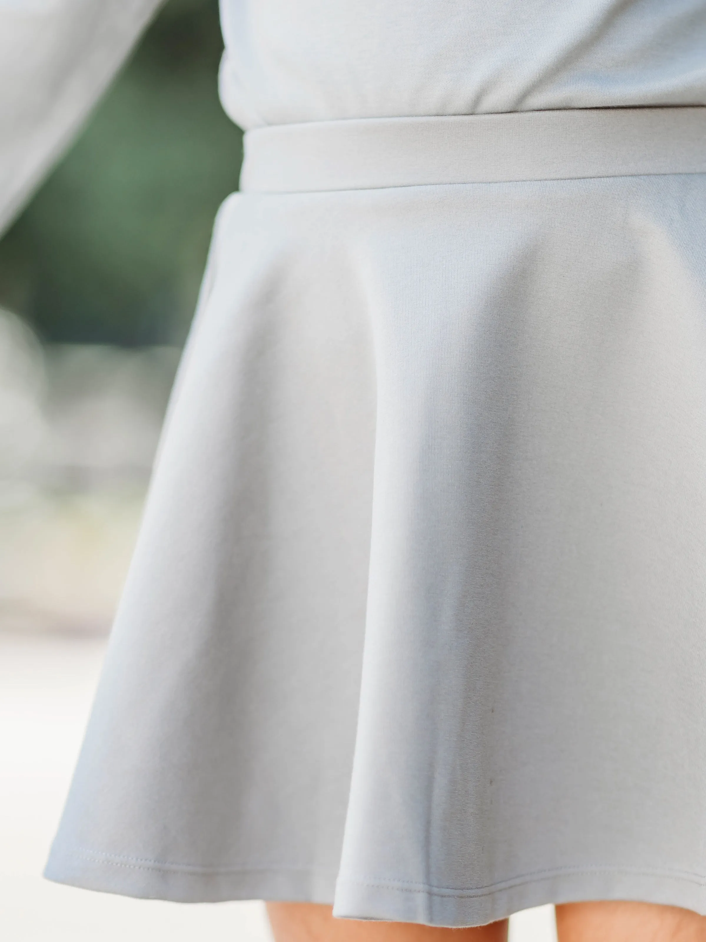 Flair Skort - Steel Gray