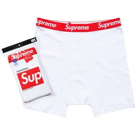 Hanes® Boxer Briefs (4 Pack) (White)