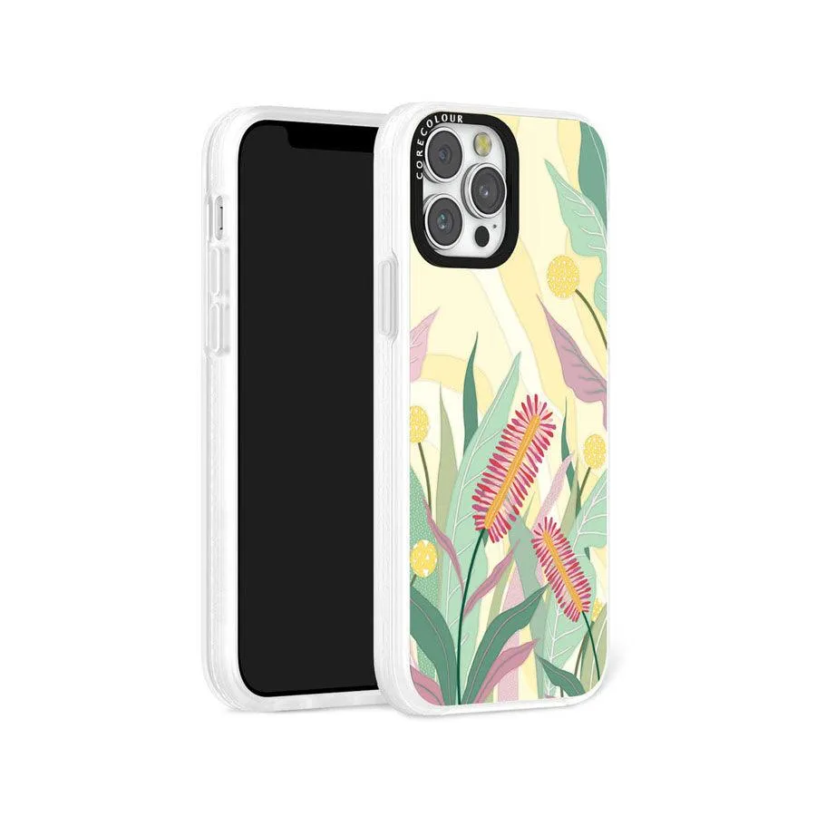 iPhone 12 Pro Crimson Bottlebrush Phone Case Magsafe Compatible