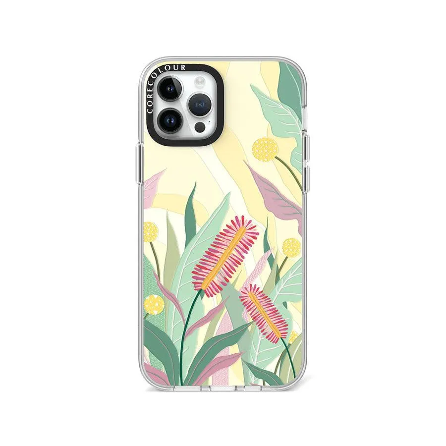 iPhone 12 Pro Crimson Bottlebrush Phone Case Magsafe Compatible
