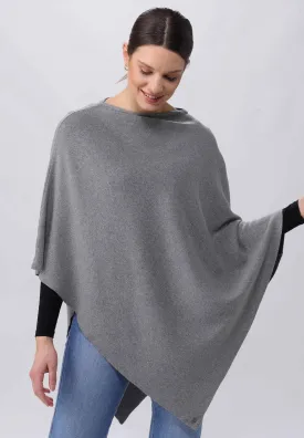 Jersey Knit Cotton Blend Poncho