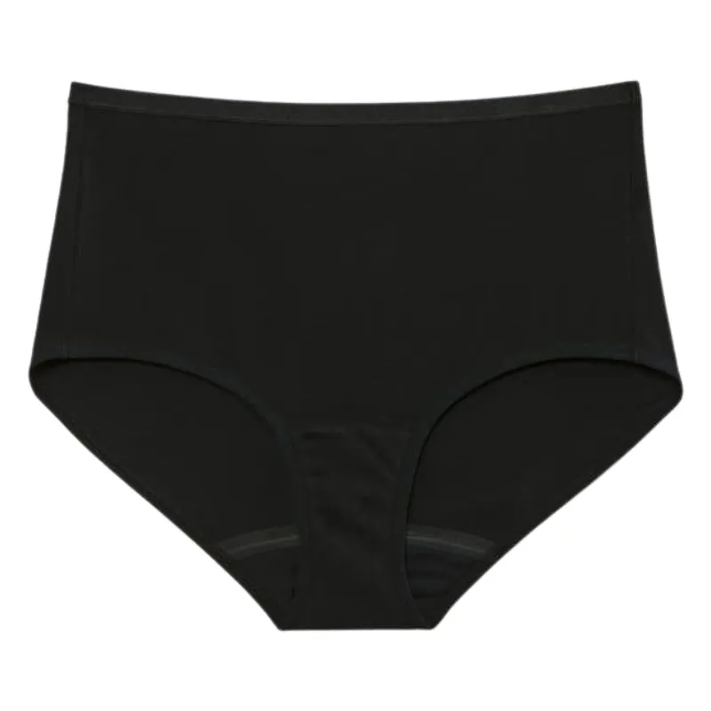 Jockey Worry Free Cotton Period Brief Black