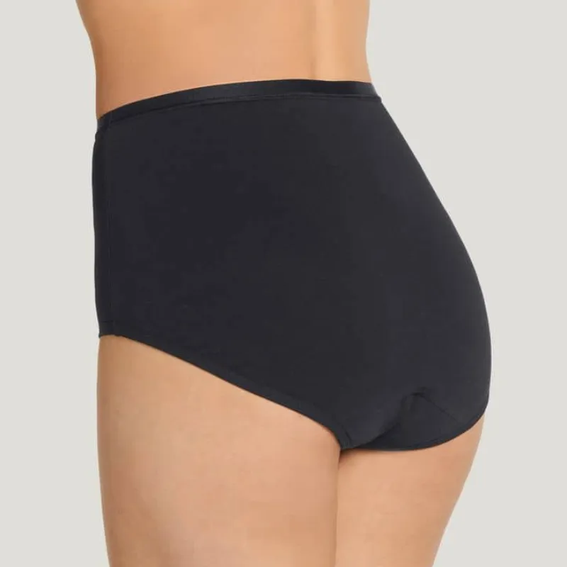 Jockey Worry Free Cotton Period Brief Black
