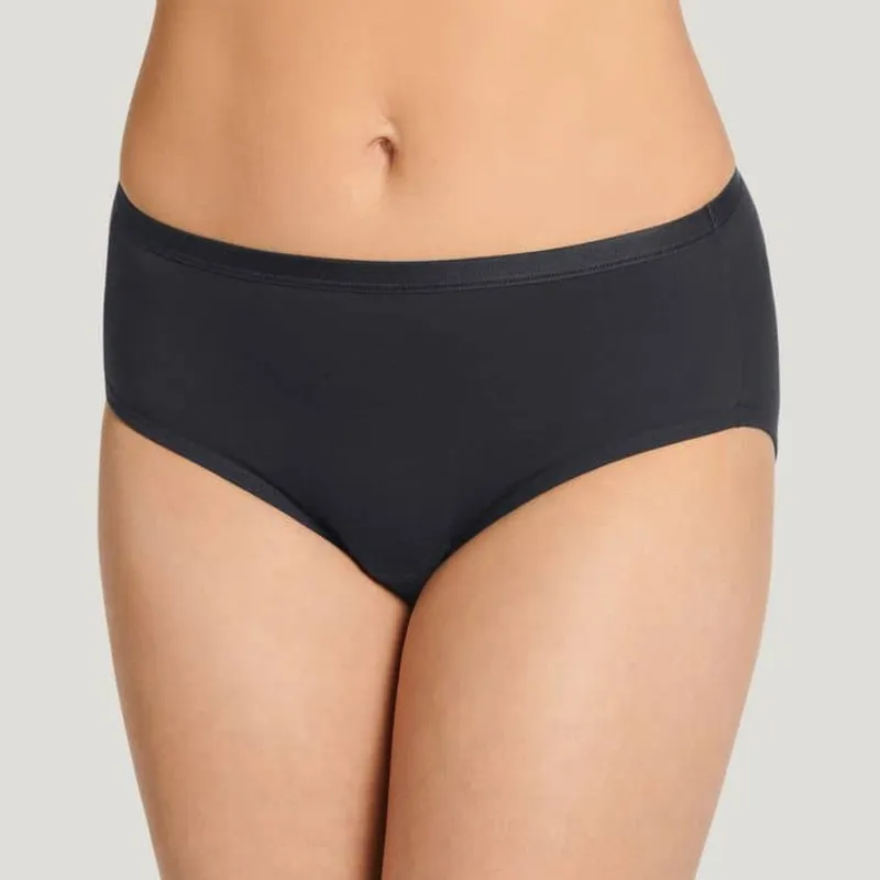 Jockey Worry Free Cotton Period Hipster Black