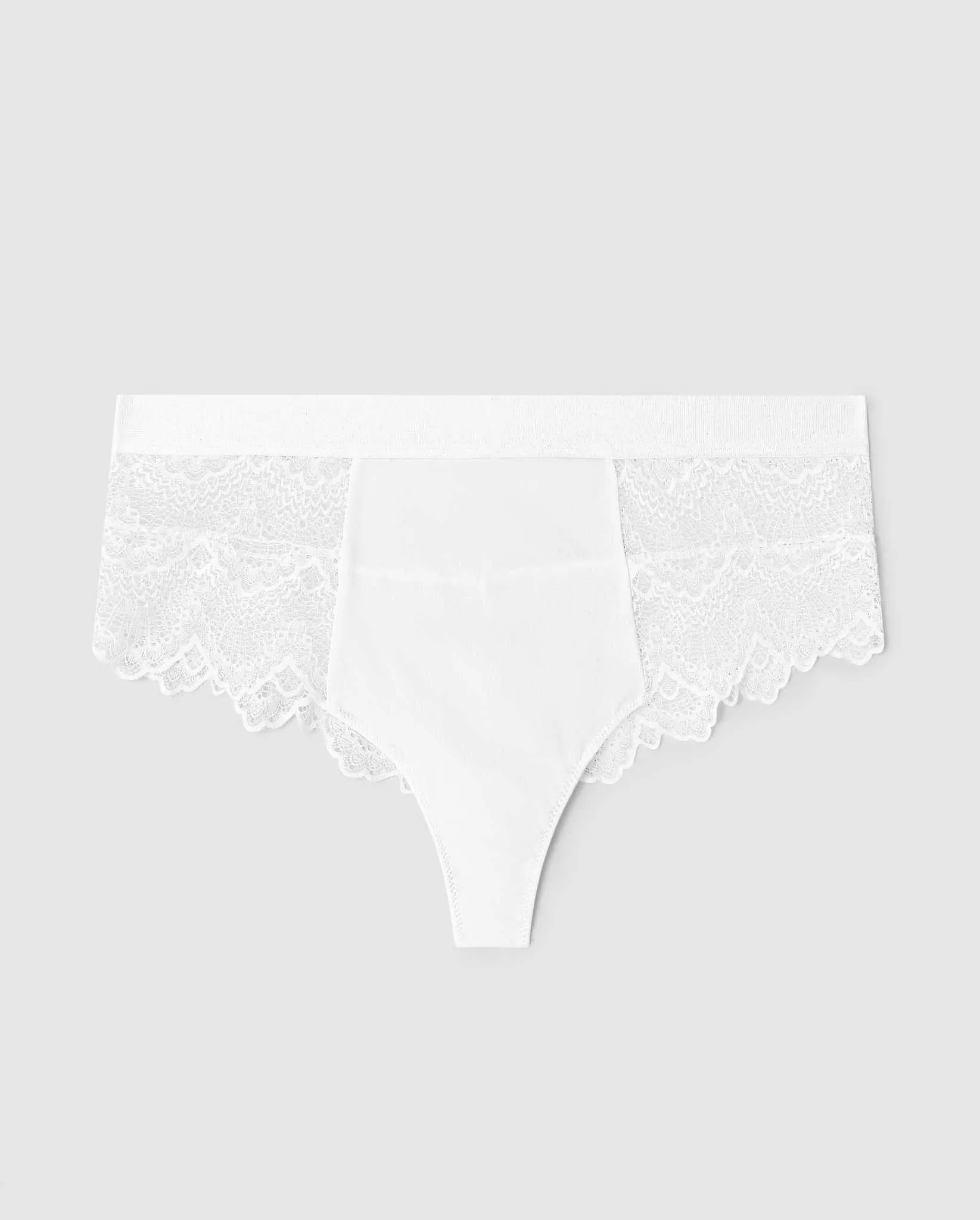 Lace Highwaist String 002 Off White