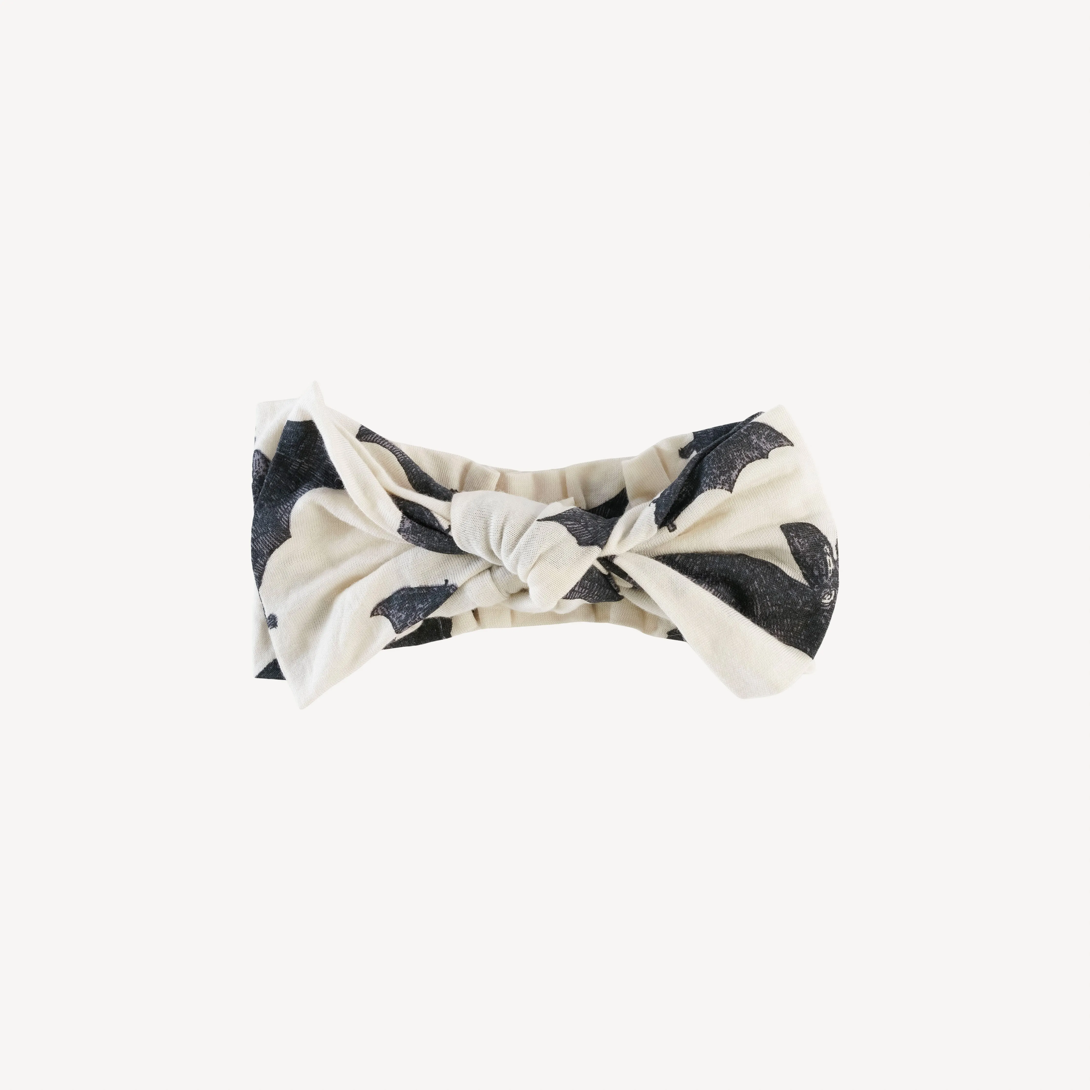 large bow elastic headband | black bats | lenzing modal