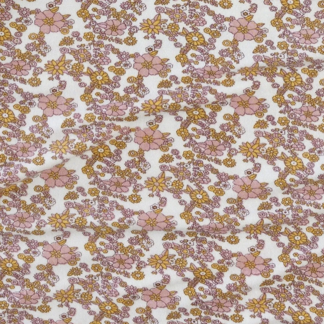 large bow elastic headband | pink ditsy floral | lenzing modal