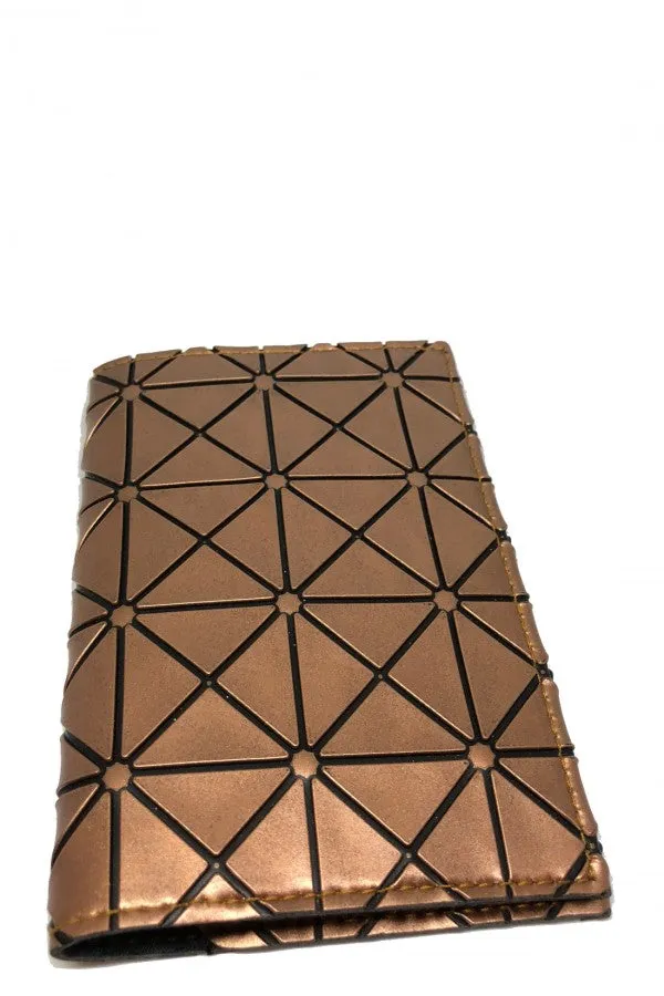 Leaving On A Jet Plane Passport Cover - Cubic Gold
