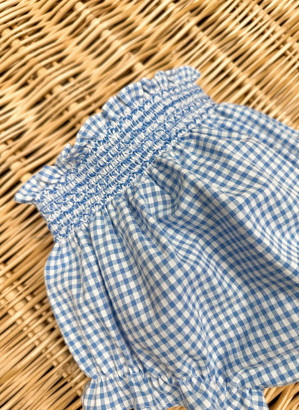 Light blue little-checked Bloomer