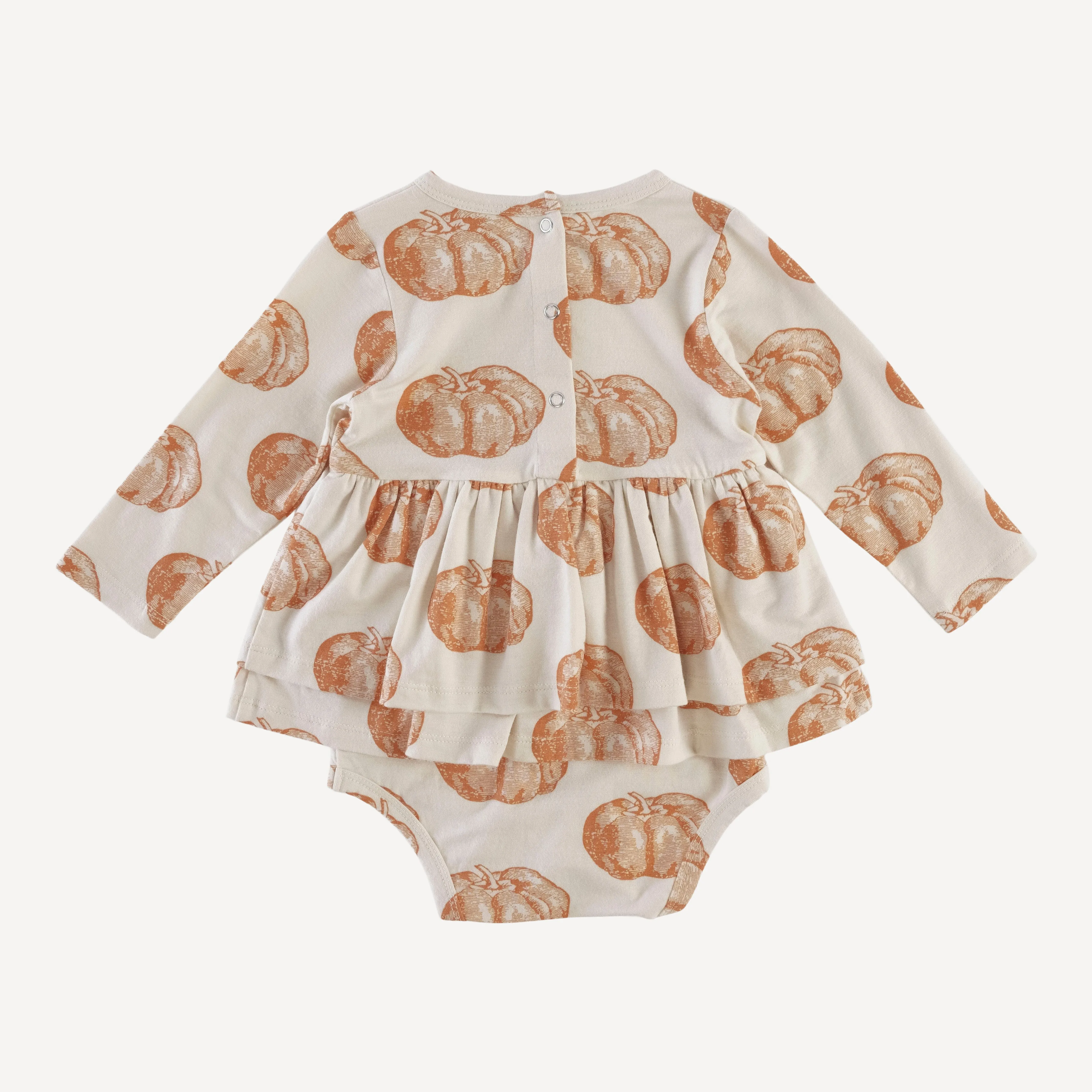 long sleeve double skirted bodysuit | harvest pumpkin | lenzing modal