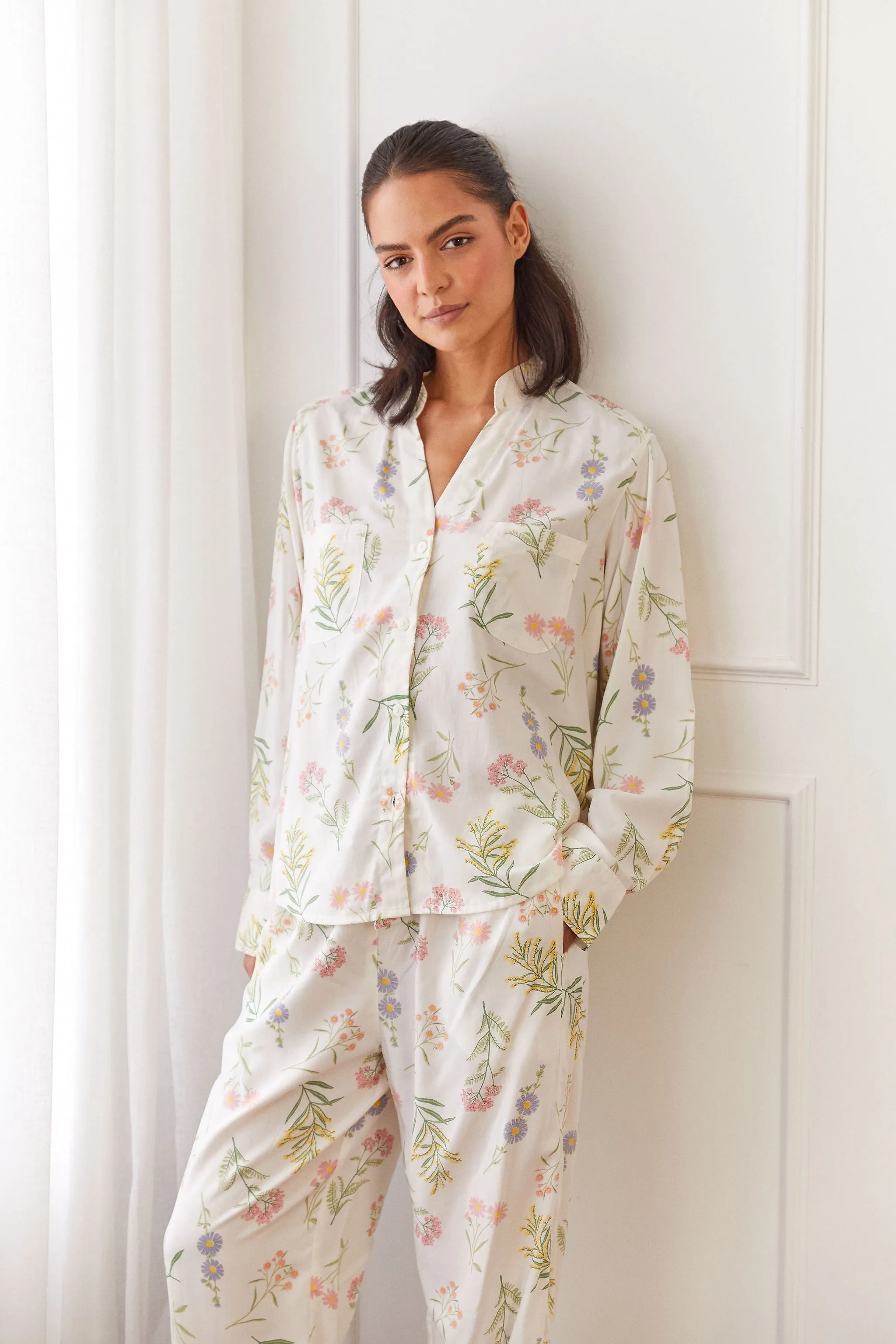 Maggie Pyjama Set - Long - Wild Flower