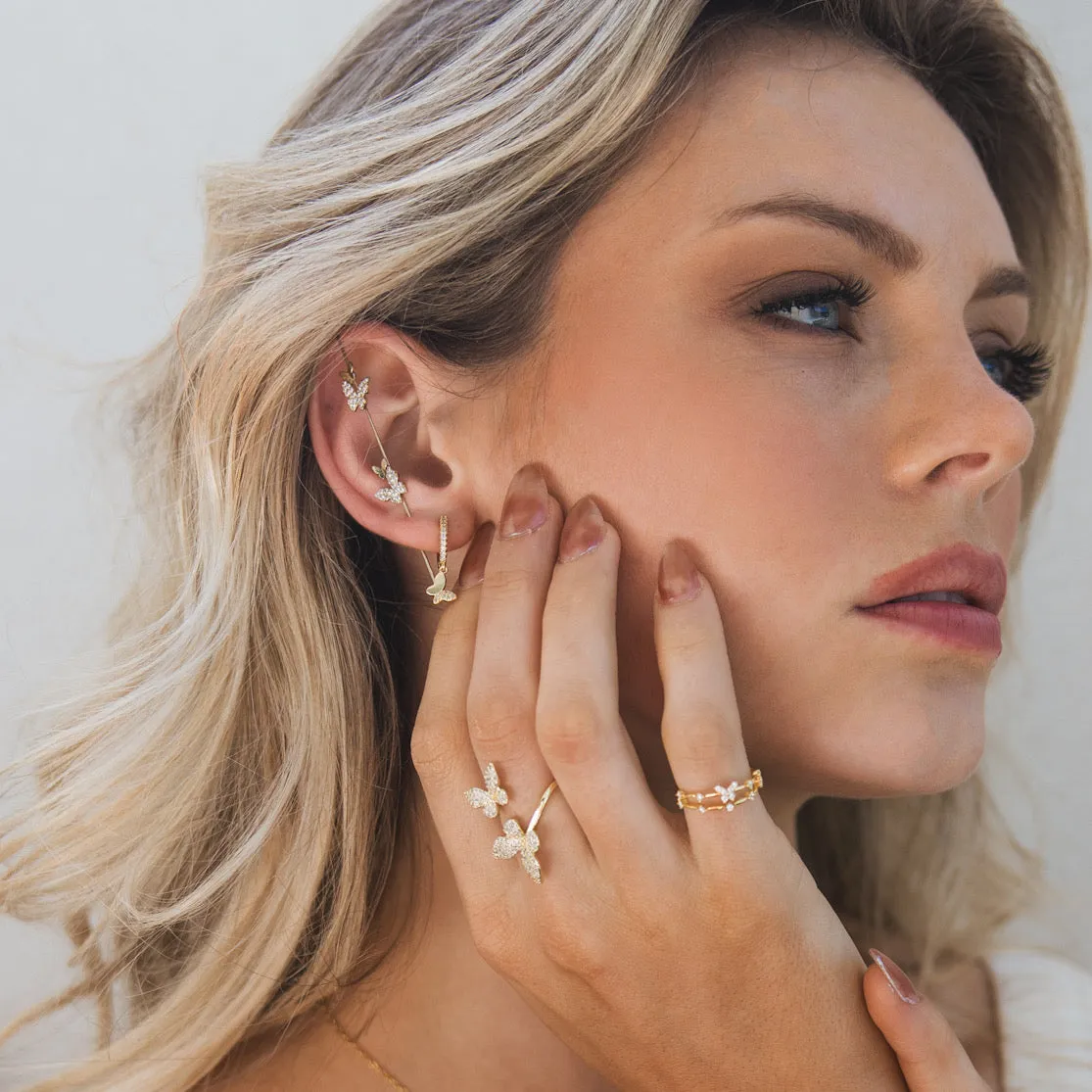 Mariposa Butterfly Ear Hook / Ear Cuff - 2 Styles