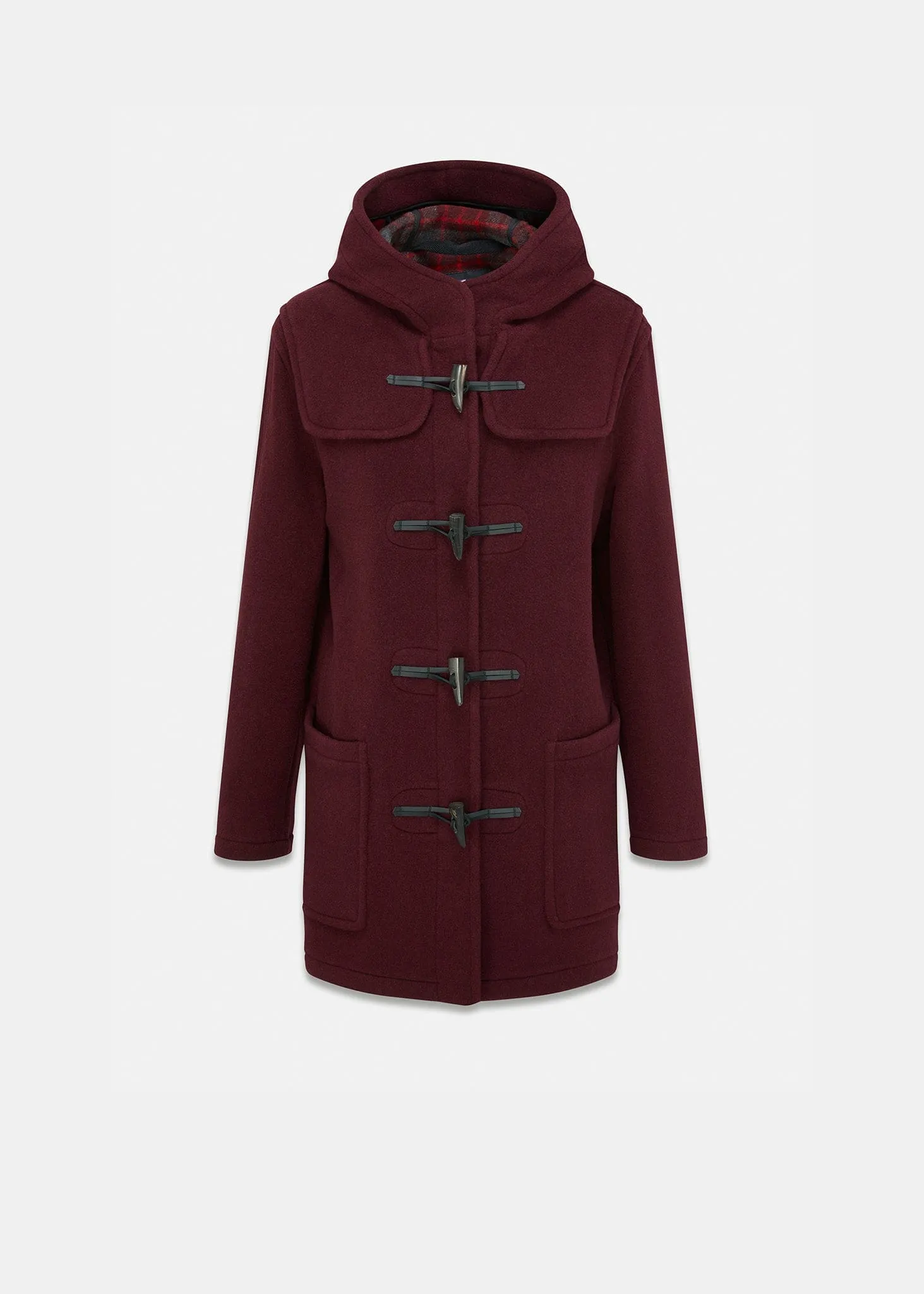 Melissa Mid Duffle Coat Burgundy