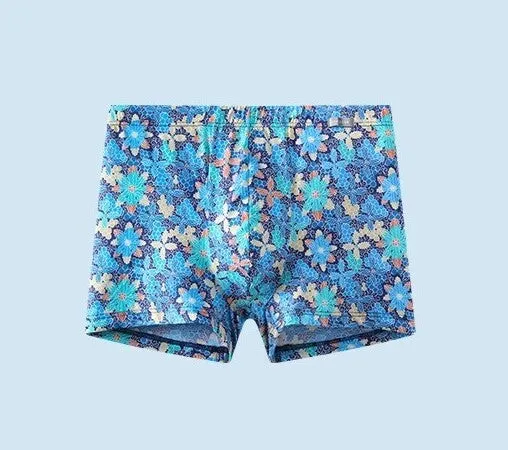 Men's Dry-Fast Polyamide Chinese Artistic Printed Trunks Underwear