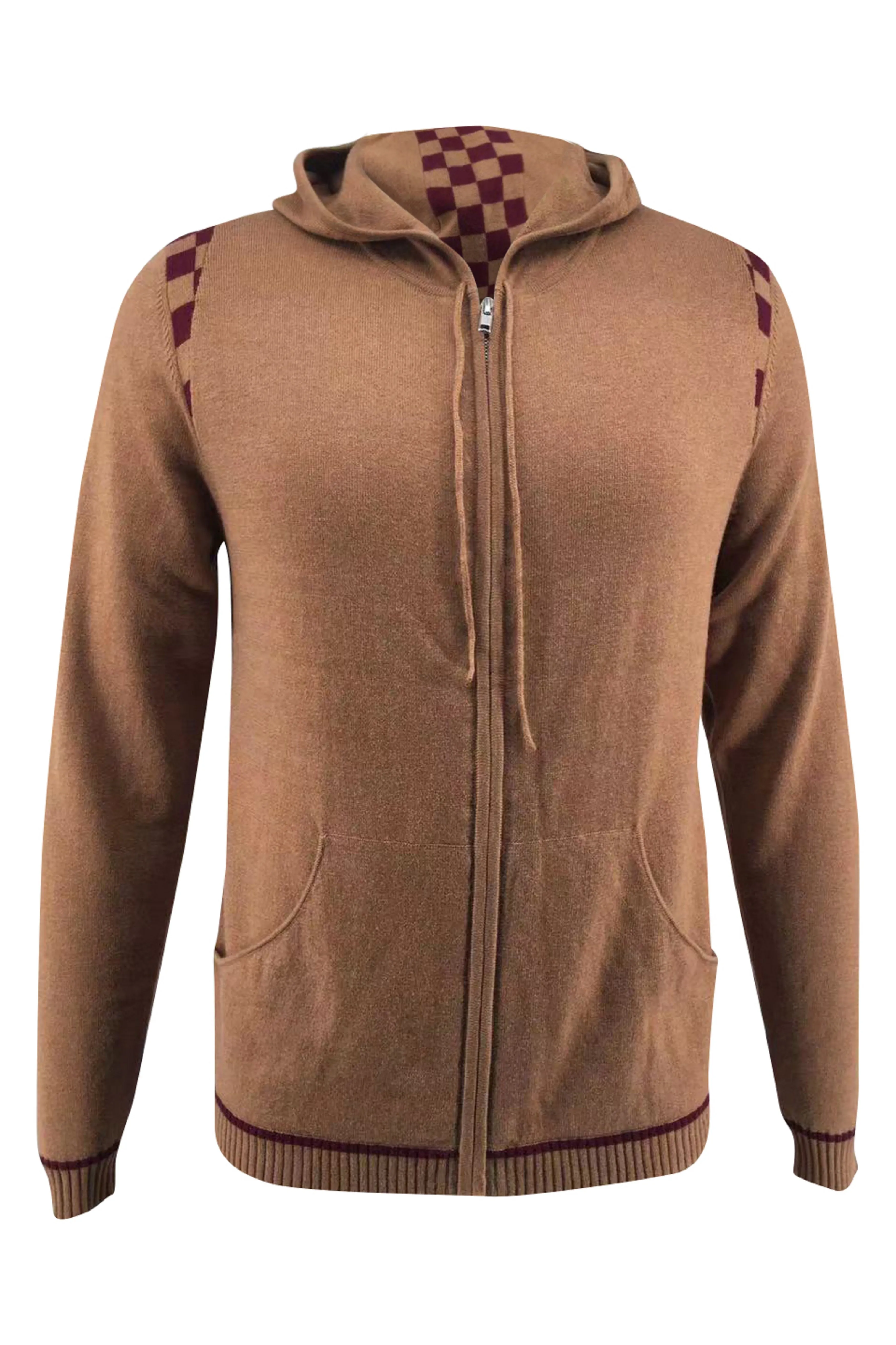 Men's Merino and Cotton Checker Print Tracksuit