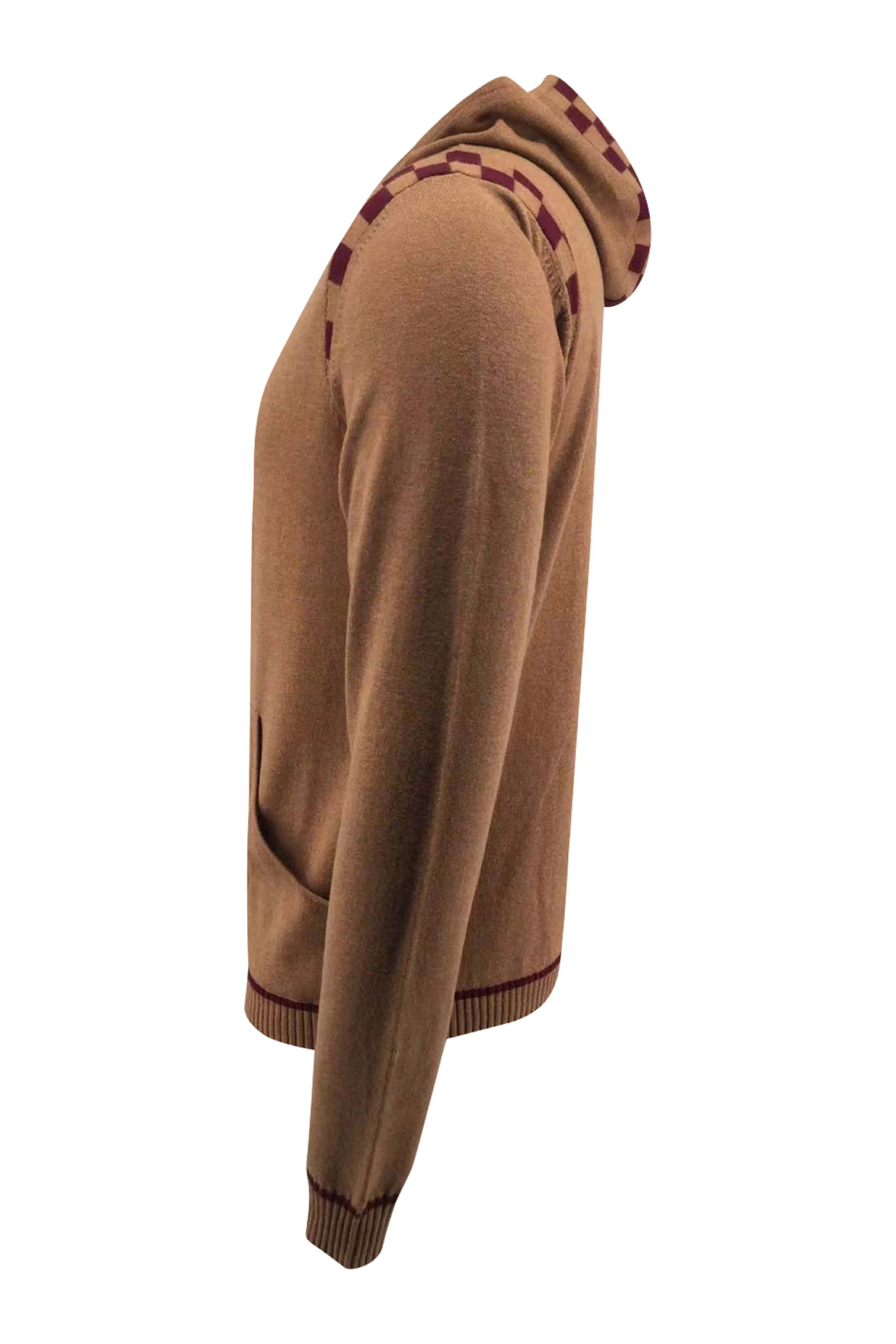 Men's Merino and Cotton Checker Print Tracksuit