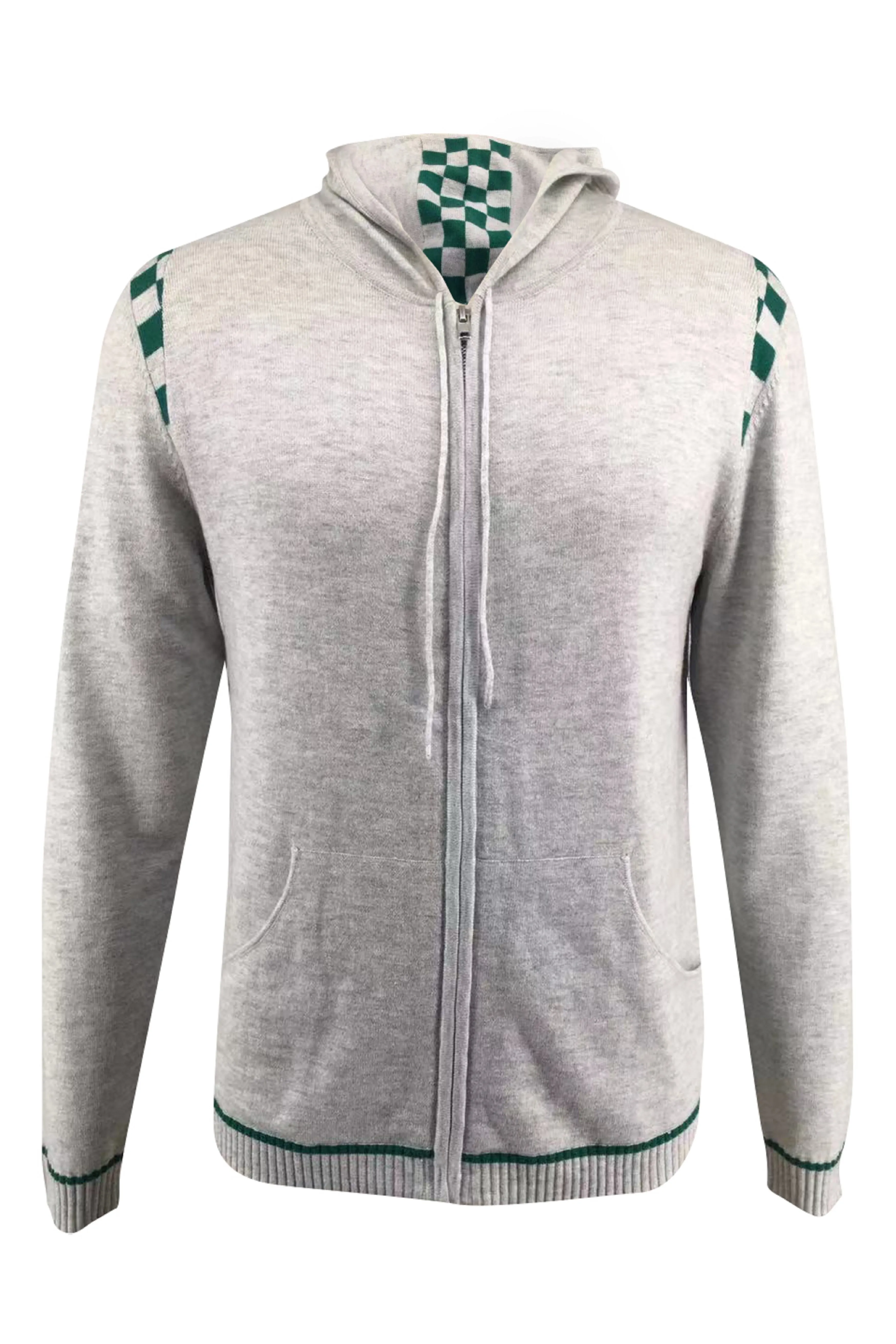 Men's Merino and Cotton Checker Print Tracksuit
