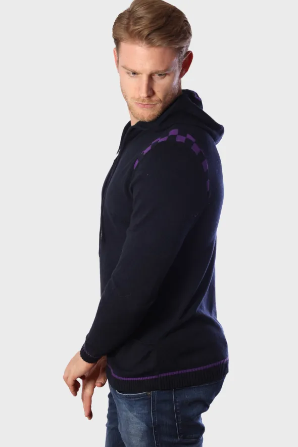 Men's Merino and Cotton Checker Print Tracksuit