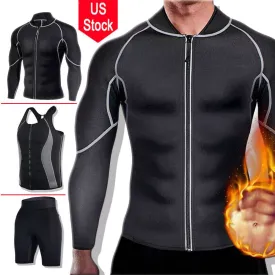 Men's Slim Body Shaper Neoprene Sweat Vest Sauna Suit