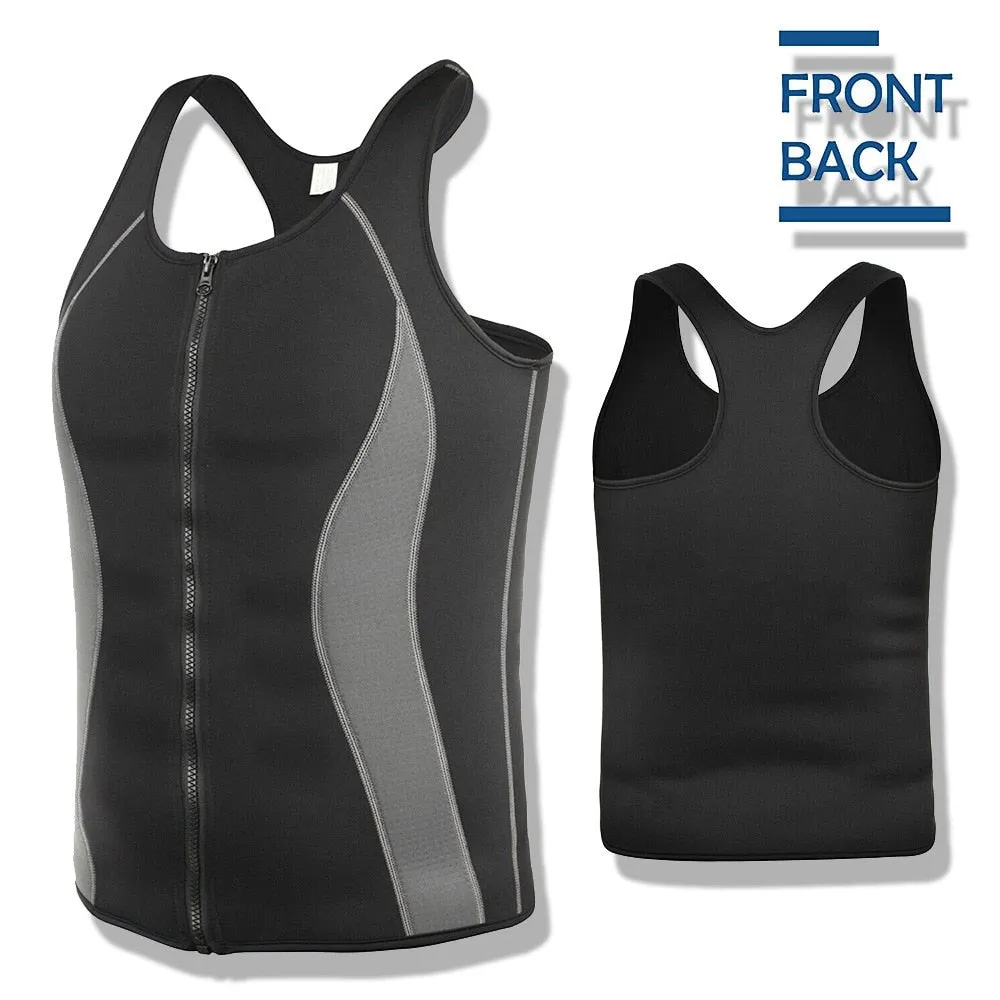 Men's Slim Body Shaper Neoprene Sweat Vest Sauna Suit