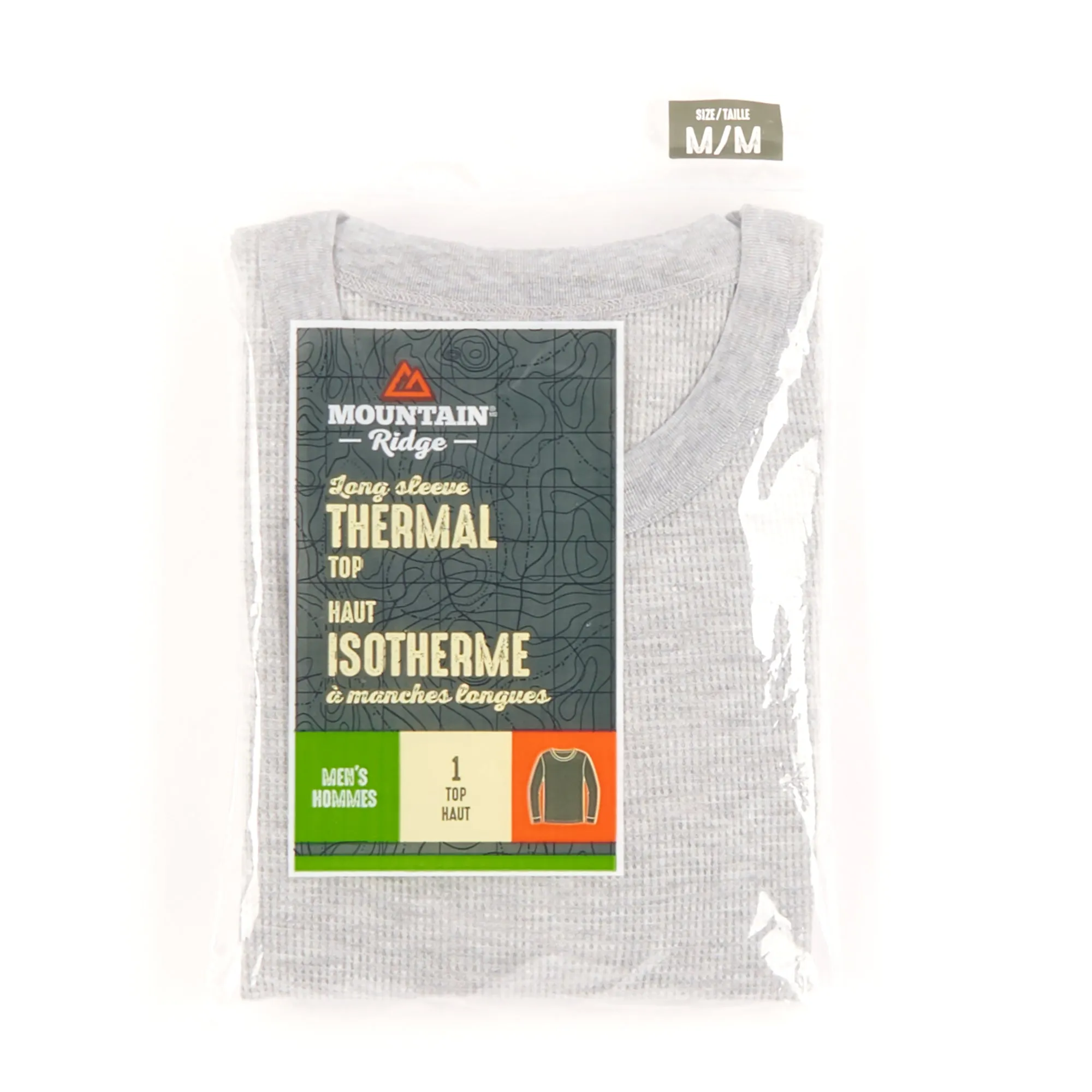 Mountain Ridge Men's  Long Sleeve Thermal Top - Medium