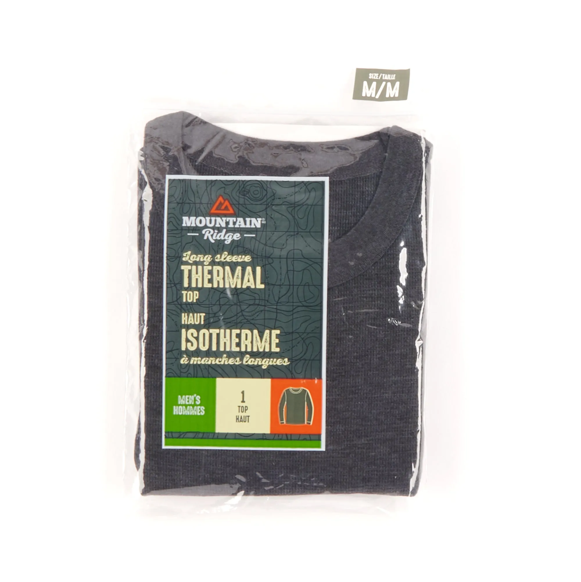 Mountain Ridge Men's  Long Sleeve Thermal Top - Medium
