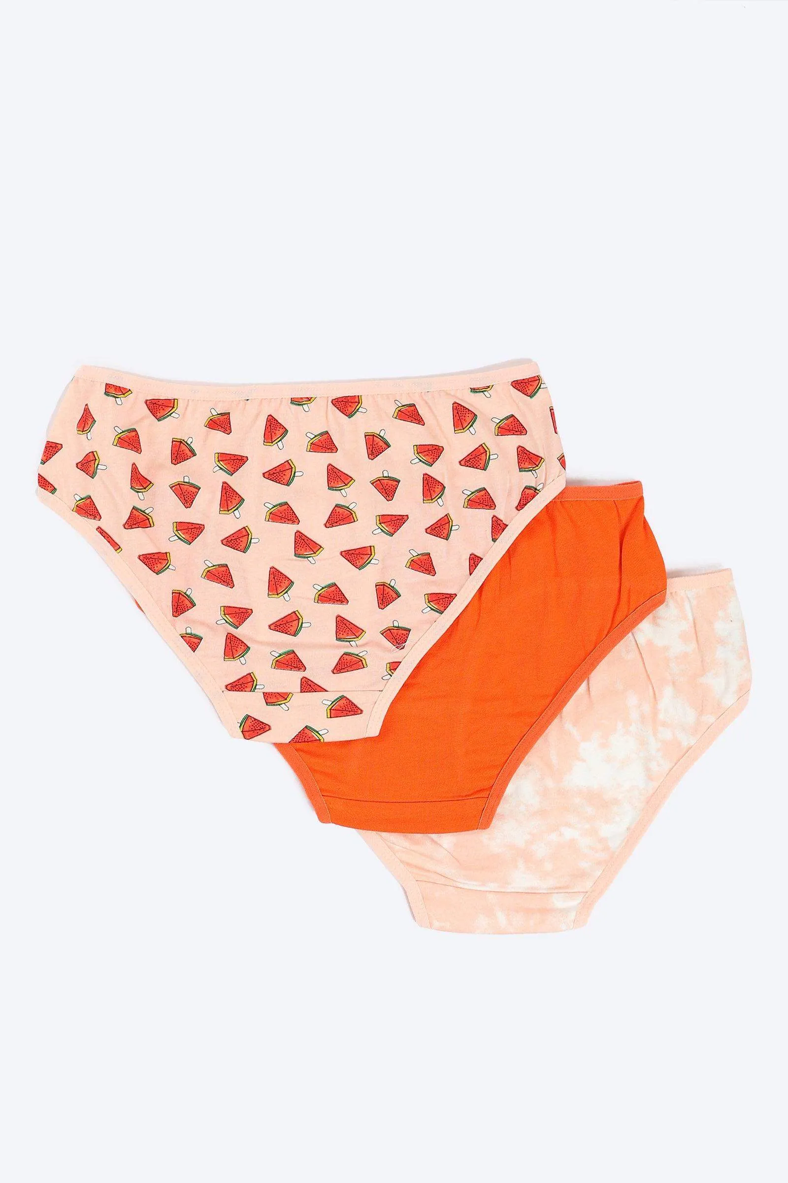 Pack of 3 Colored Bikini Panties