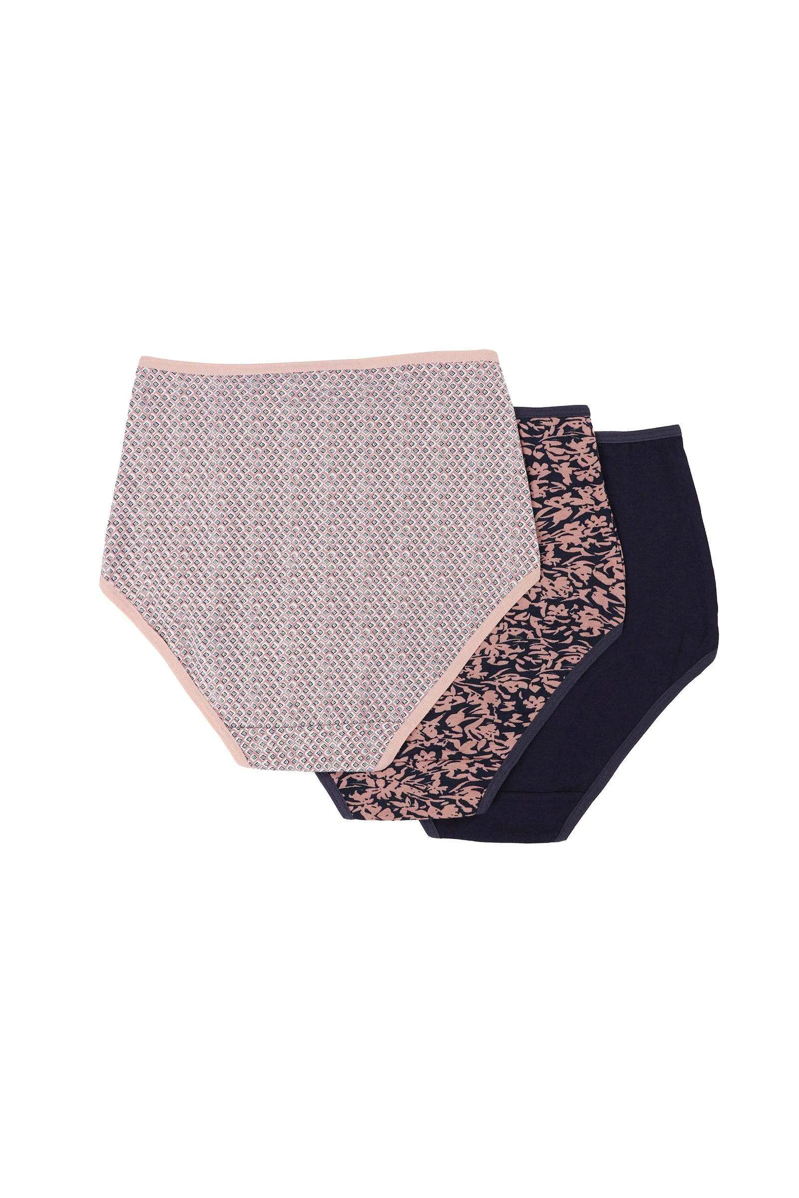 Pack of 3 Colored Full Brief