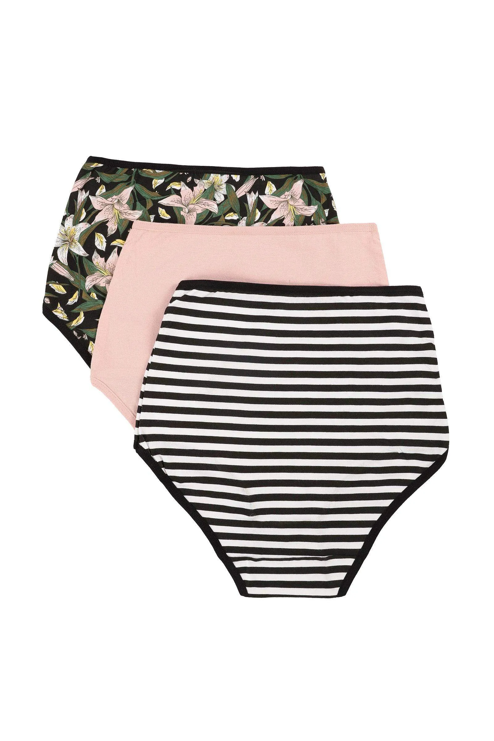 Pack of 3 Colored Full Brief