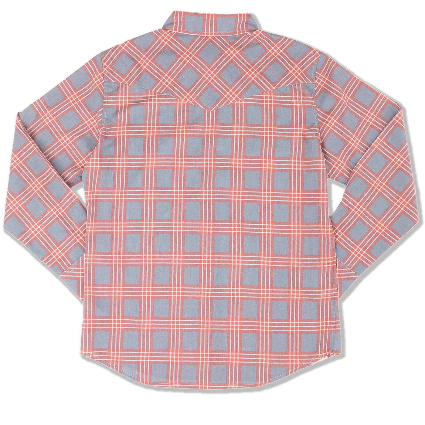 Palaka Nui Lava Red Long Sleeve Snap Shirt