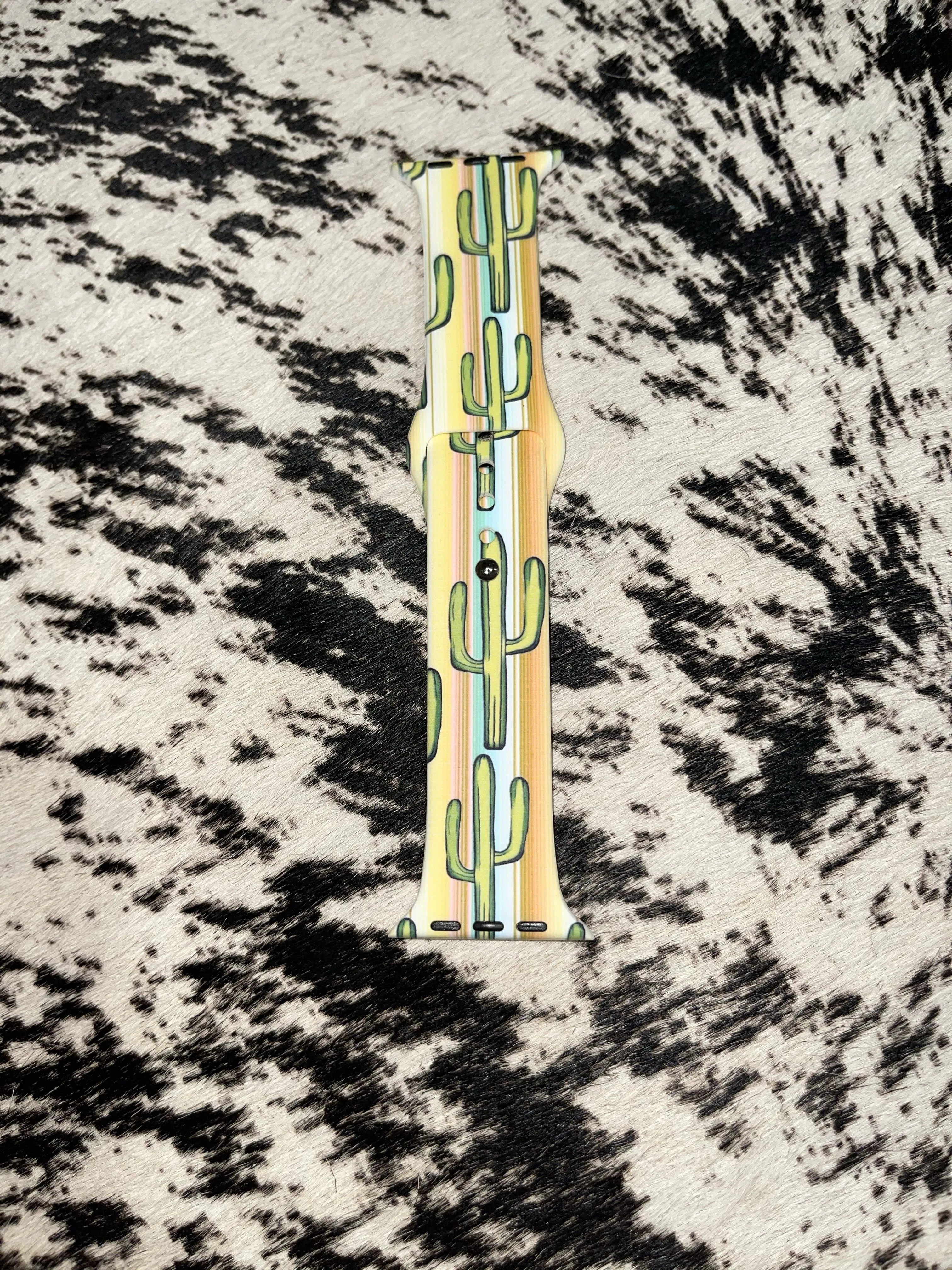 Pastel Cactus Silicone Watch band