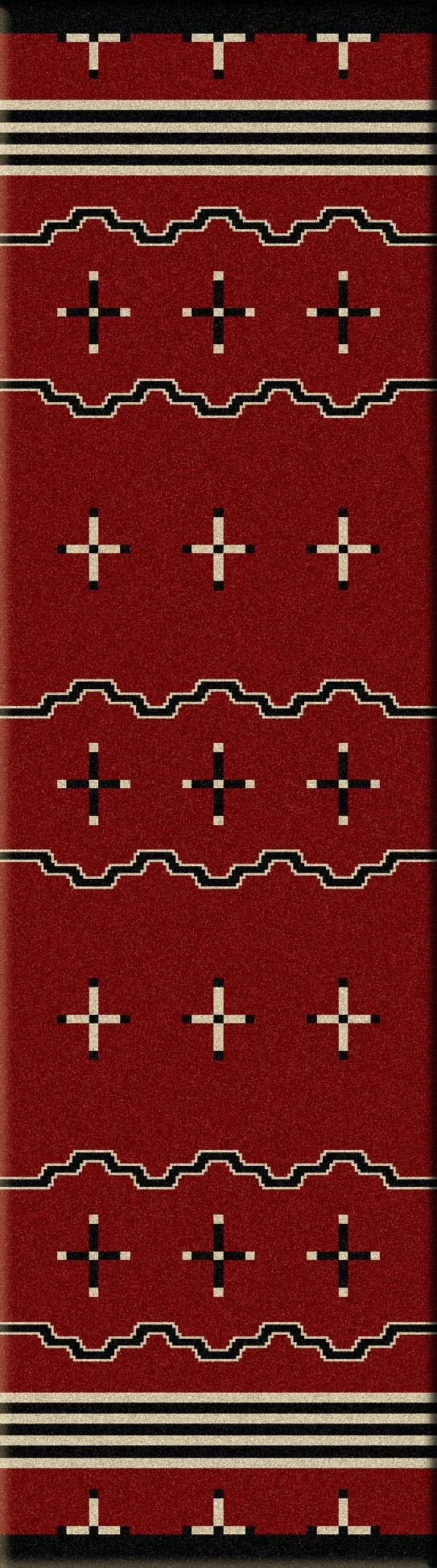 "Big Chief Red" Southwestern Area Rugs - Choose from 6 Sizes!