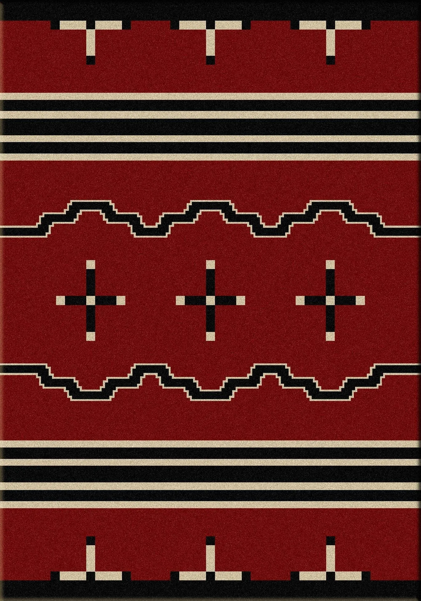 "Big Chief Red" Southwestern Area Rugs - Choose from 6 Sizes!