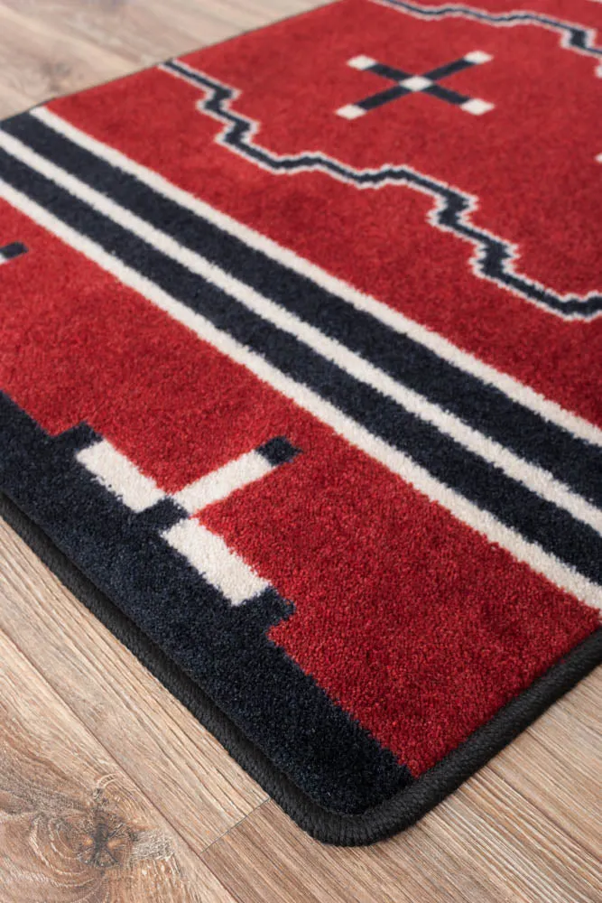 "Big Chief Red" Southwestern Area Rugs - Choose from 6 Sizes!