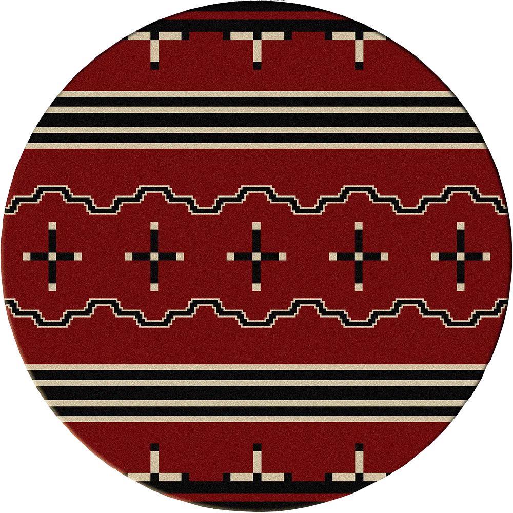 "Big Chief Red" Southwestern Area Rugs - Choose from 6 Sizes!