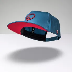 "P" Snapback - Blau Rot
