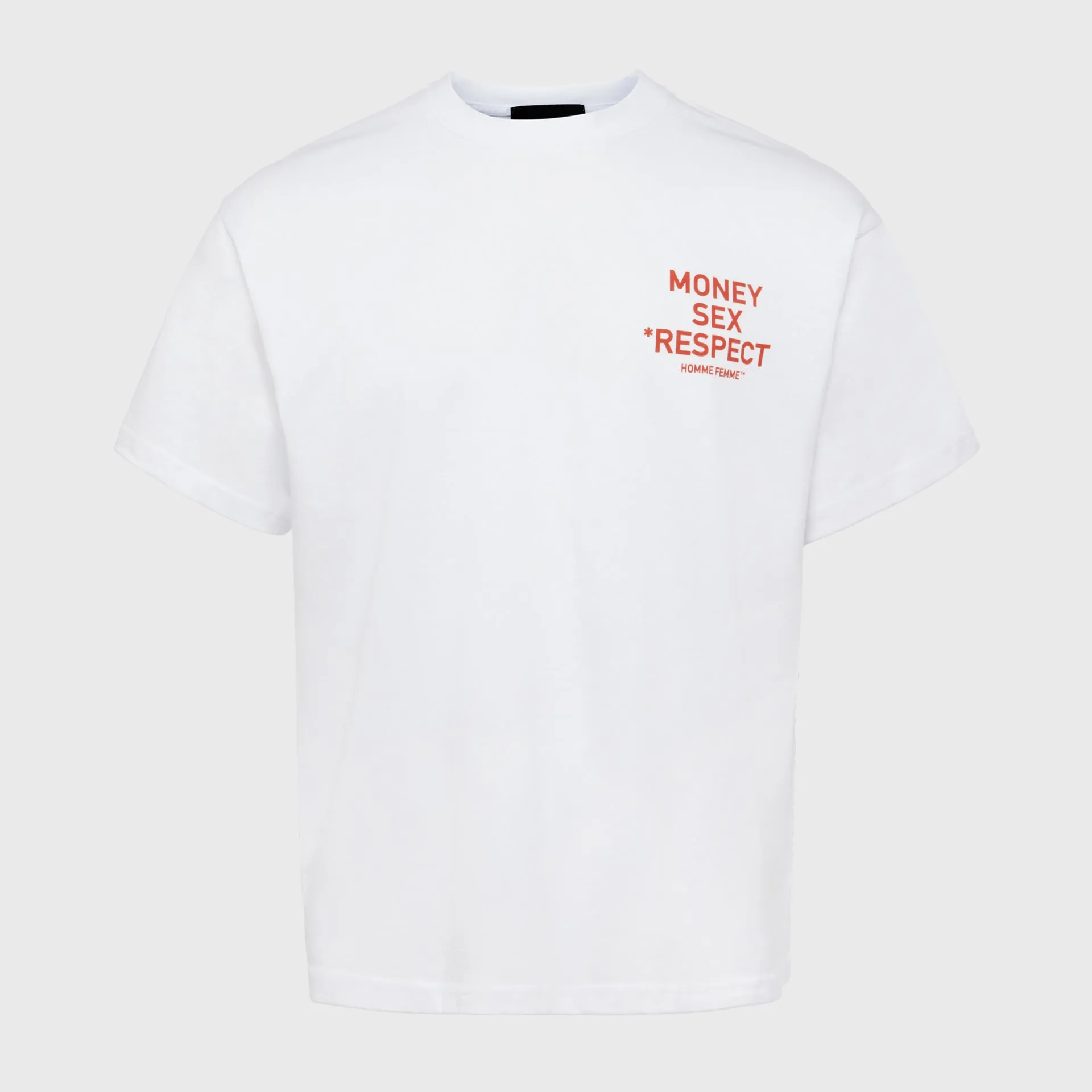Respect Tee White and Red