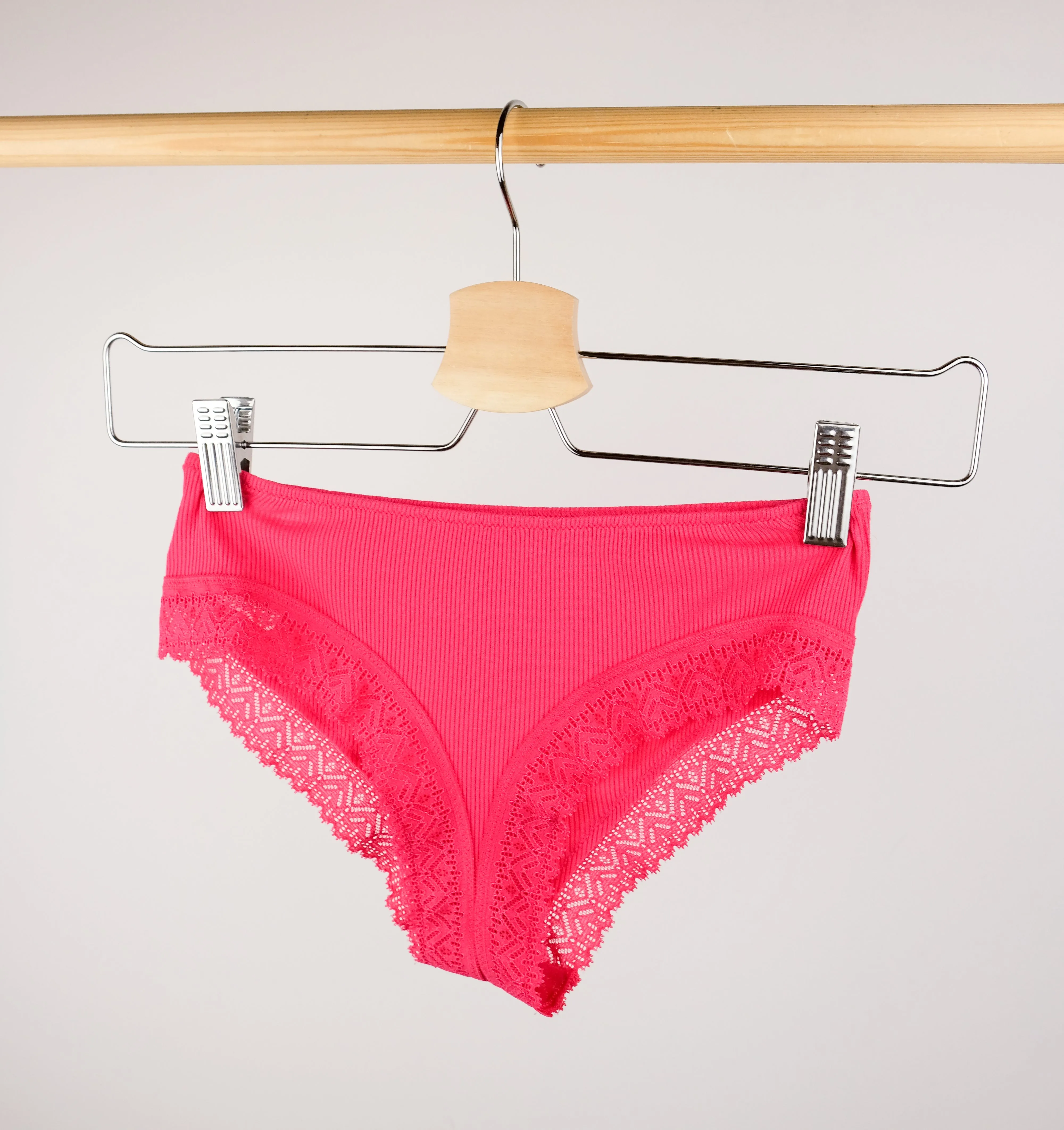 Ribbed modal & cotton shorty [Fuchsia]