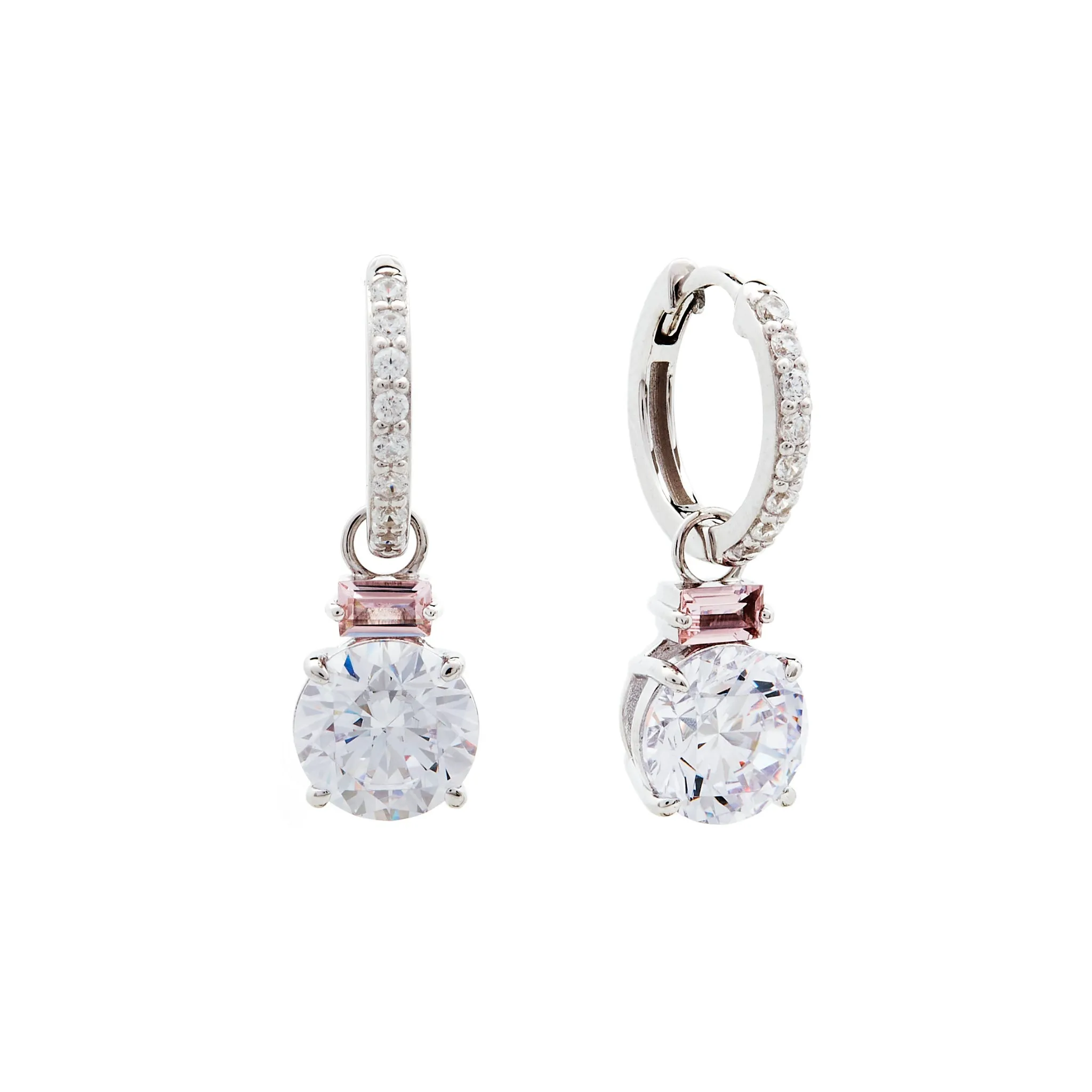 Robyn Silver Cubic Drop Earrings
