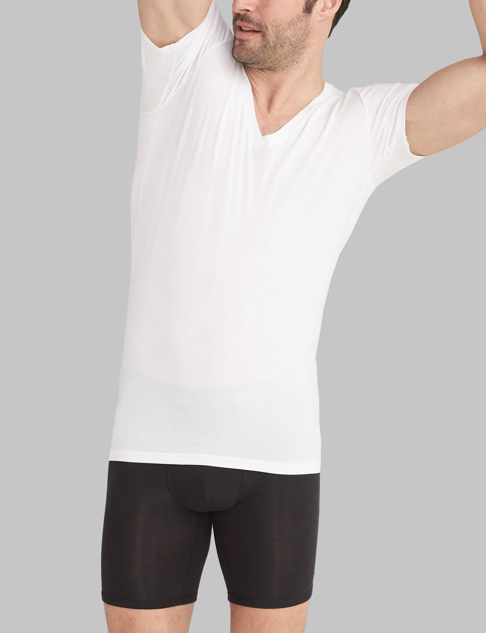 Second Skin Deep V-Neck Stay-Tucked Undershirt (3-Pack)