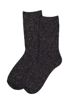 Speckled Wool Socks Charcoal