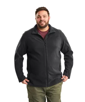 Stoy Earle Mens Plus Size Zip Fleece Jacket Black Sizes 2XL-6XL
