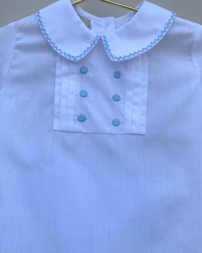 WHITE/BLUE SHORT SET