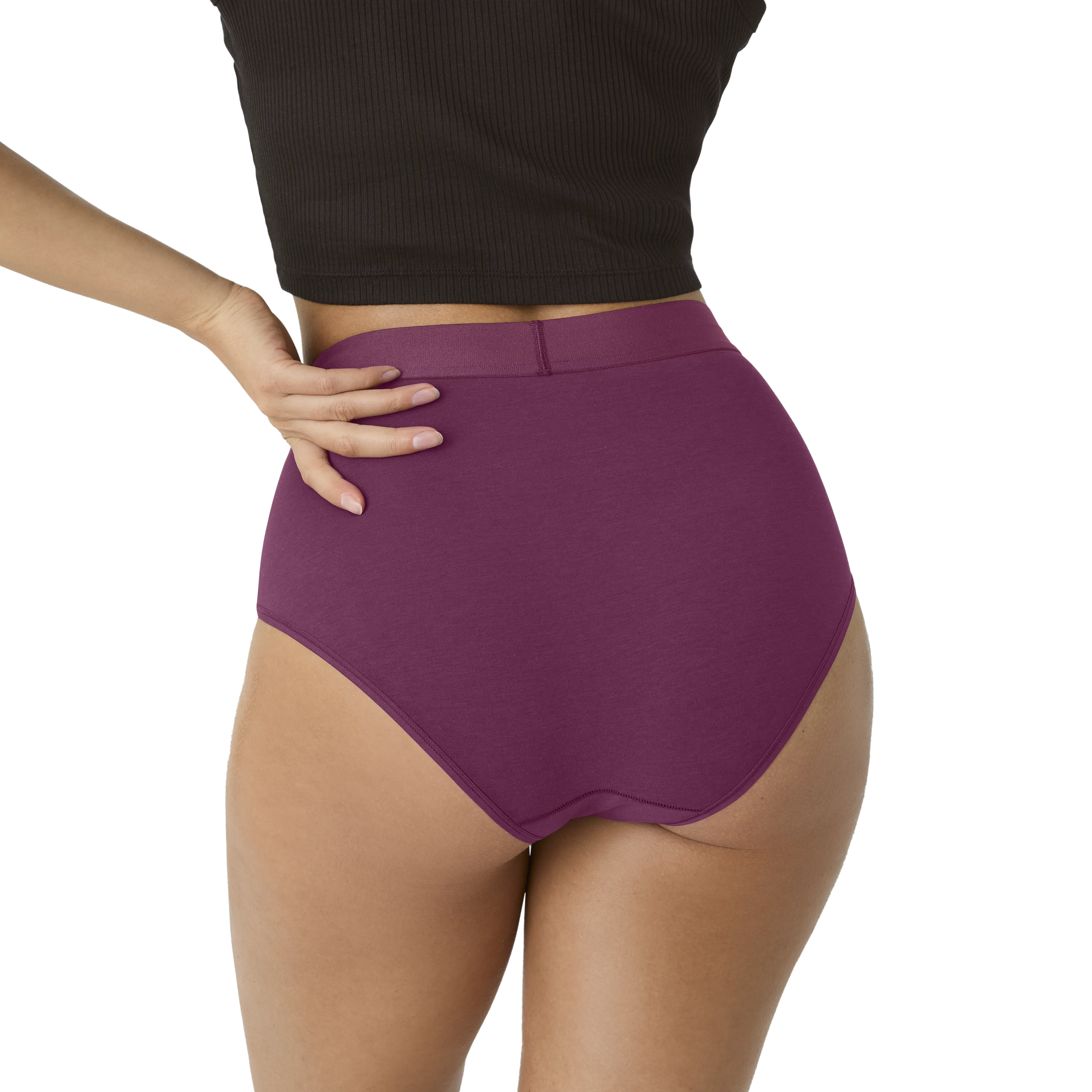 Women's Cotton Modal Blend High Rise Hipster 3-Pack